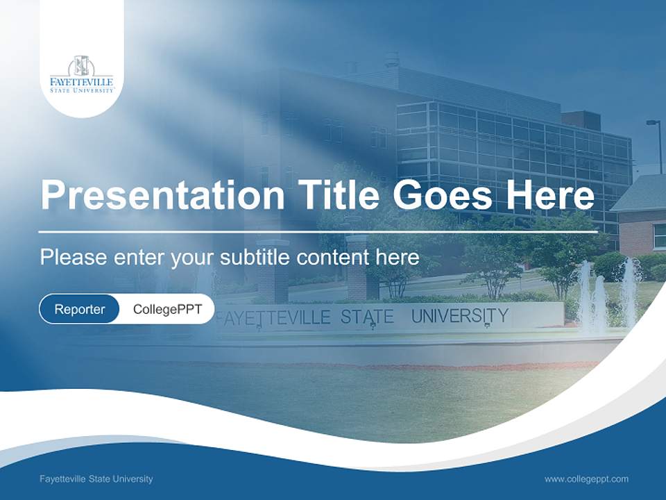 Fayetteville State University Lecture Sharing and Networking Event PPT Template4:3 ratio PPT effect preview image4