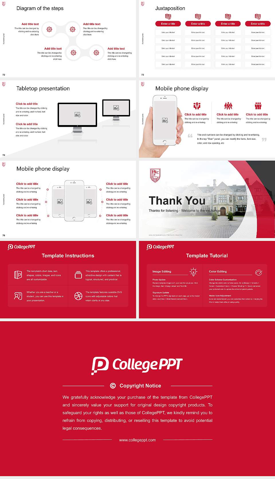 Fairfield University Competition/Entrepreneurship Contest PPT Template16:9 ratio PPT effect preview image9