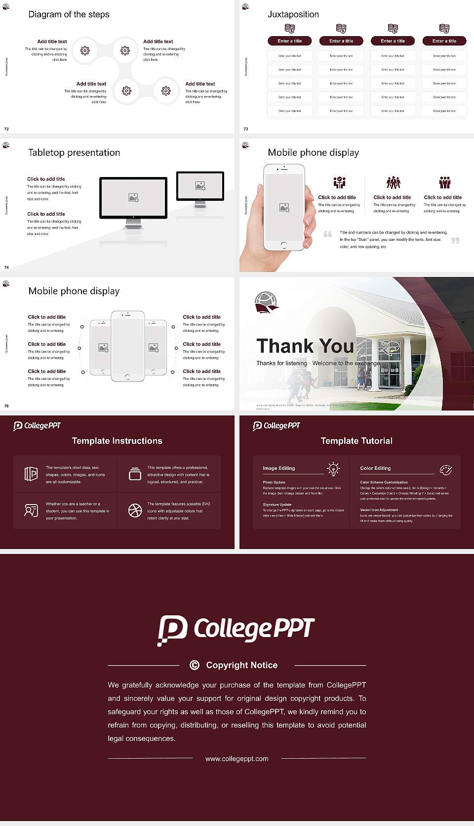 Faith Baptist Bible College and Theological Seminary Competition/Entrepreneurship Contest PPT Template16:9 ratio PPT effect preview image9