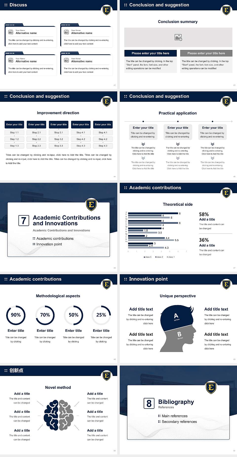East Tennessee State University Graduation Thesis Defense PPT Template4:3 ratio PPT effect preview image6