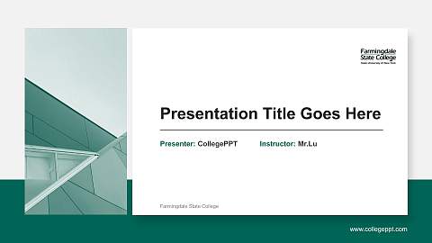 Farmingdale State College General Purpose PPT Template