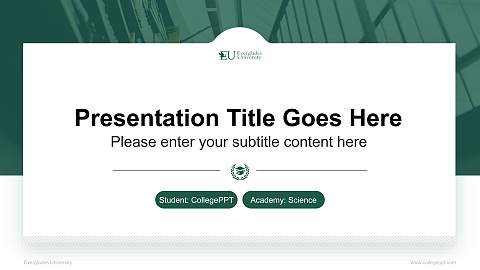 Everglades University National Scholarship Defense PPT Template