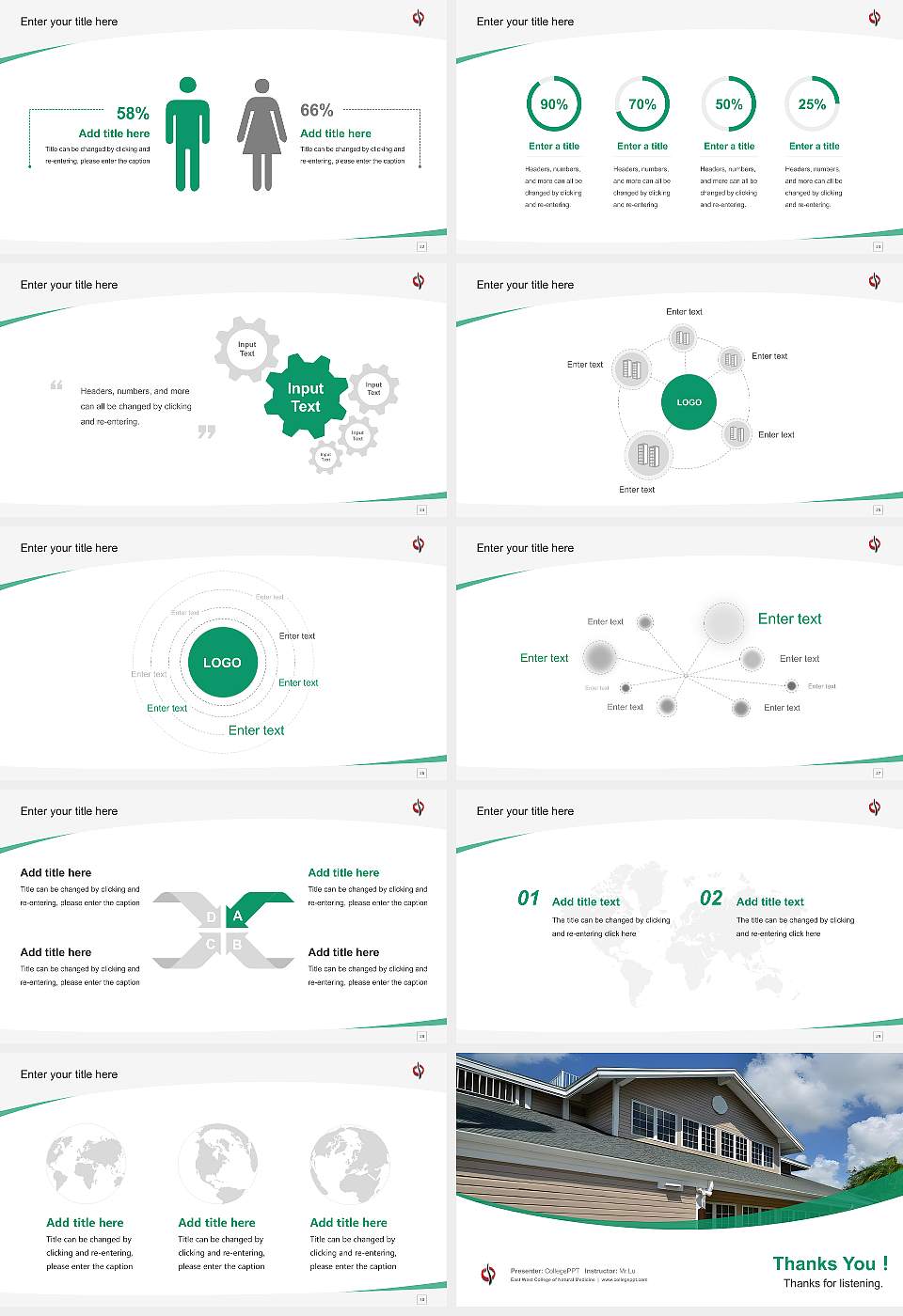 East West College of Natural Medicine Course/Courseware Creation PPT Template16:9 ratio PPT effect preview image4