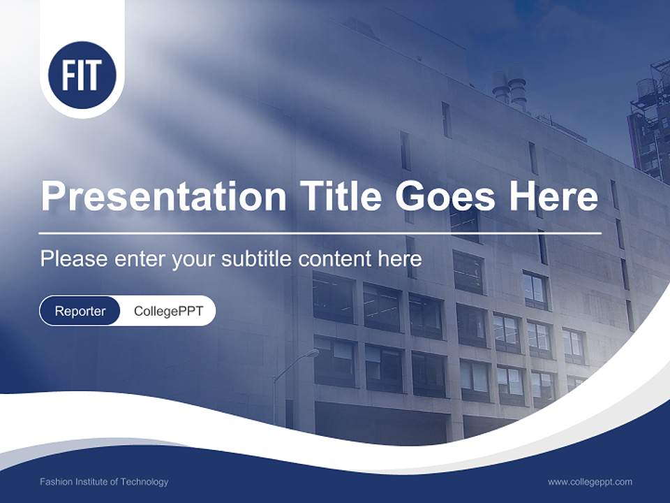 Fashion Institute of Technology Lecture Sharing and Networking Event PPT Template4:3 ratio PPT effect preview image4