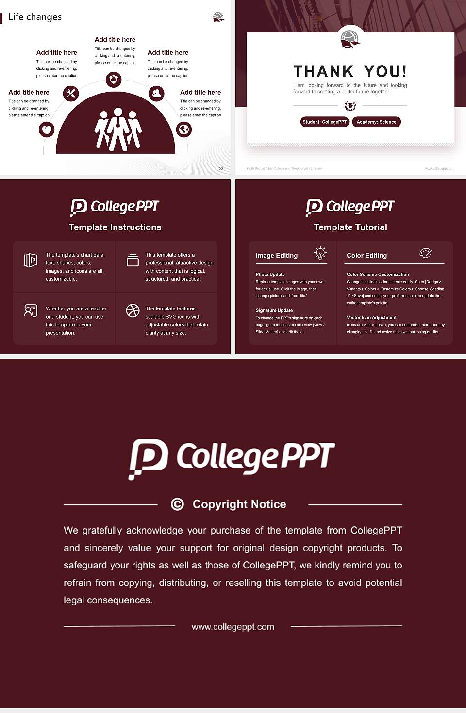 Faith Baptist Bible College and Theological Seminary National Scholarship Defense PPT Template4:3 ratio PPT effect preview image4