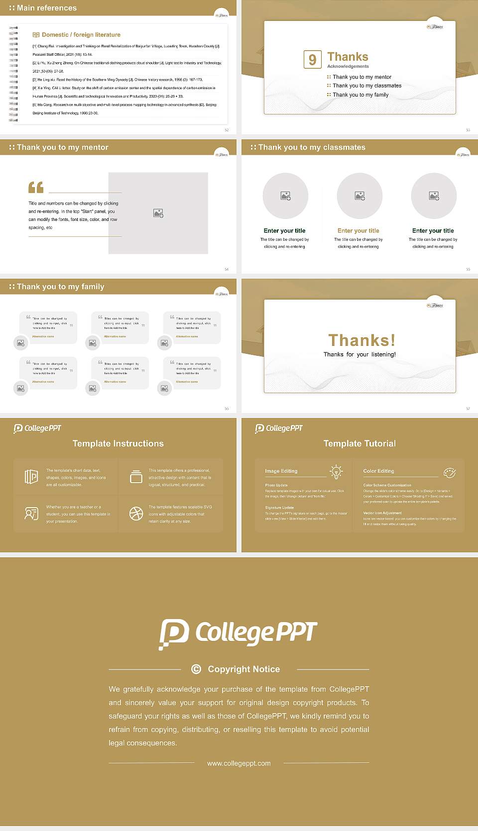 Ferrum College Graduation Thesis Defense PPT Template16:9 ratio PPT effect preview image7