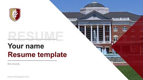 Elon University Resume PPT Template