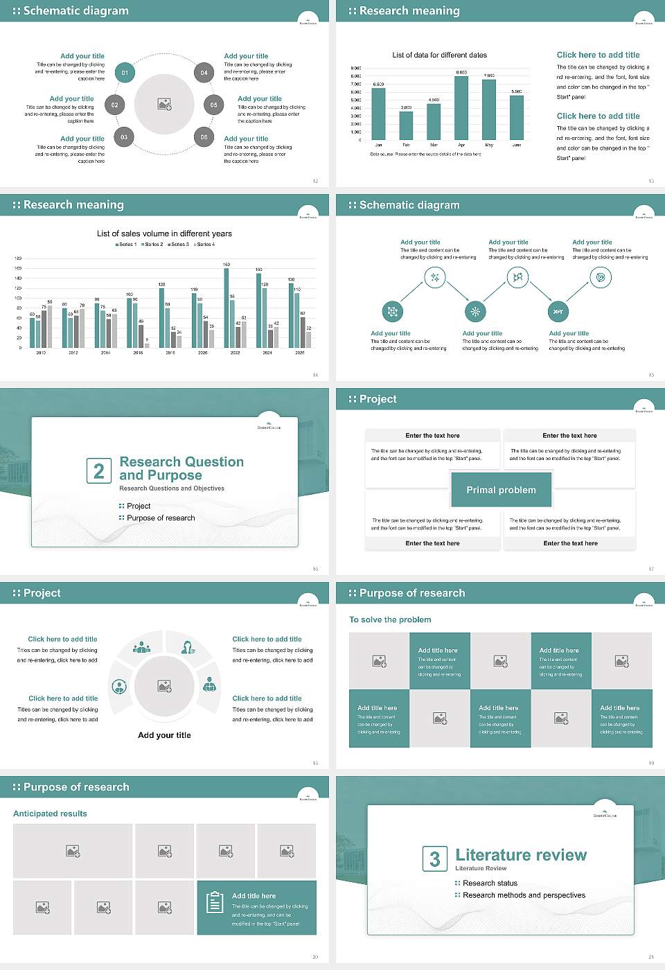 Eckerd College Graduation Thesis Defense PPT Template16:9 ratio PPT effect preview image3