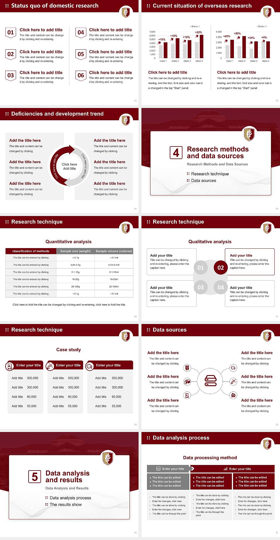 Elon University Graduation Thesis Defense PPT Template4:3 ratio PPT effect preview image4