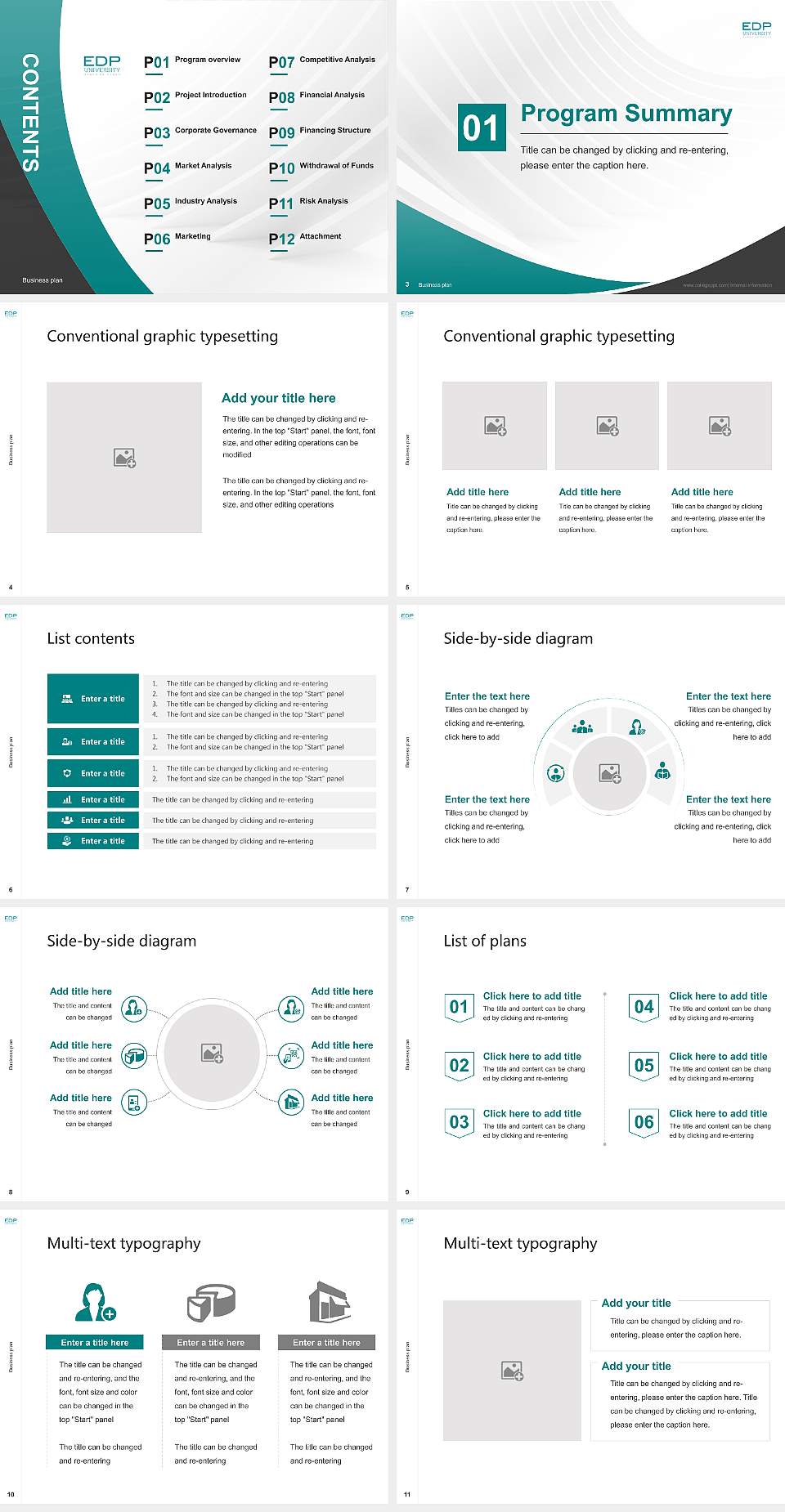 Edp University of Puerto Rico-Manati Competition/Entrepreneurship Contest PPT Template4:3 ratio PPT effect preview image2