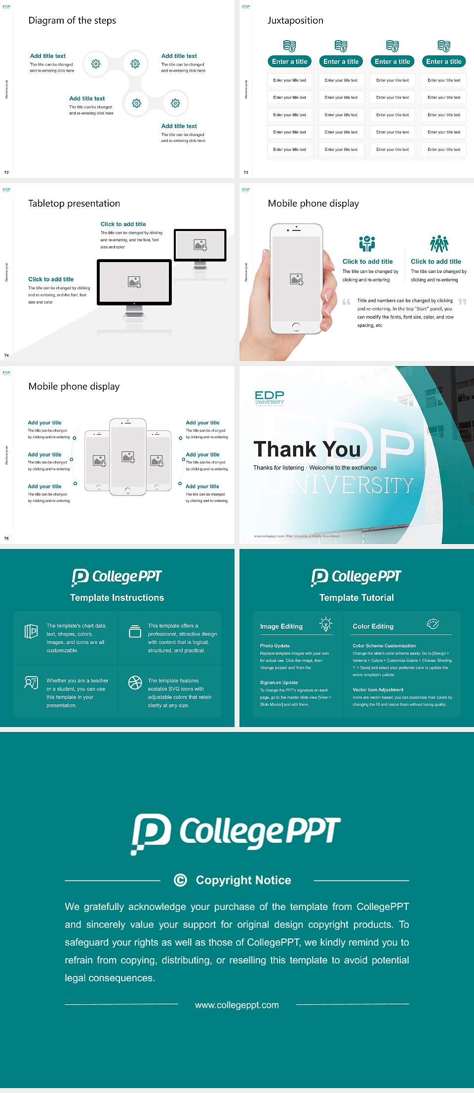 Edp University of Puerto Rico-Manati Competition/Entrepreneurship Contest PPT Template4:3 ratio PPT effect preview image9