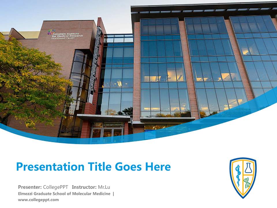 Elmezzi Graduate School of Molecular Medicine Course/Courseware Creation PPT Template4:3 ratio PPT effect preview image5