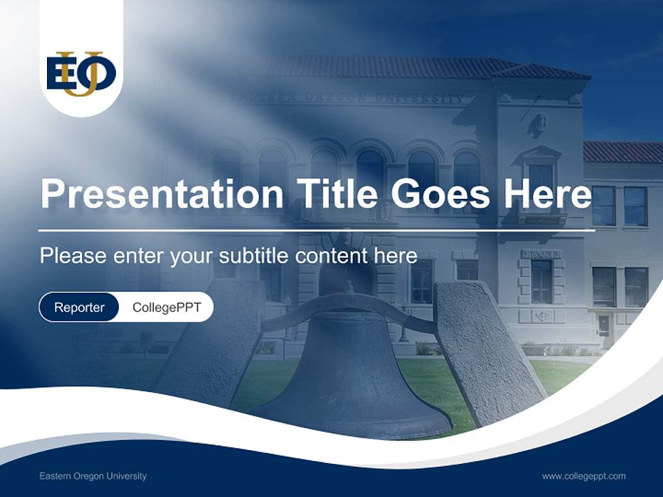 Eastern Oregon University Lecture Sharing and Networking Event PPT Template4:3 ratio PPT effect preview image4