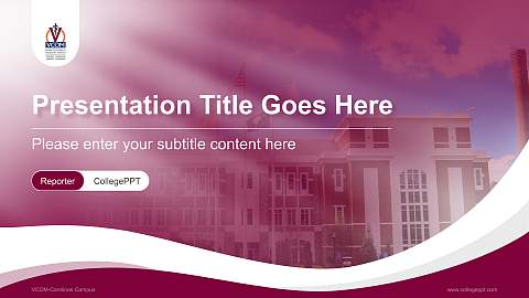 VCOM-Carolinas Campus Lecture Sharing and Networking Event PPT Template