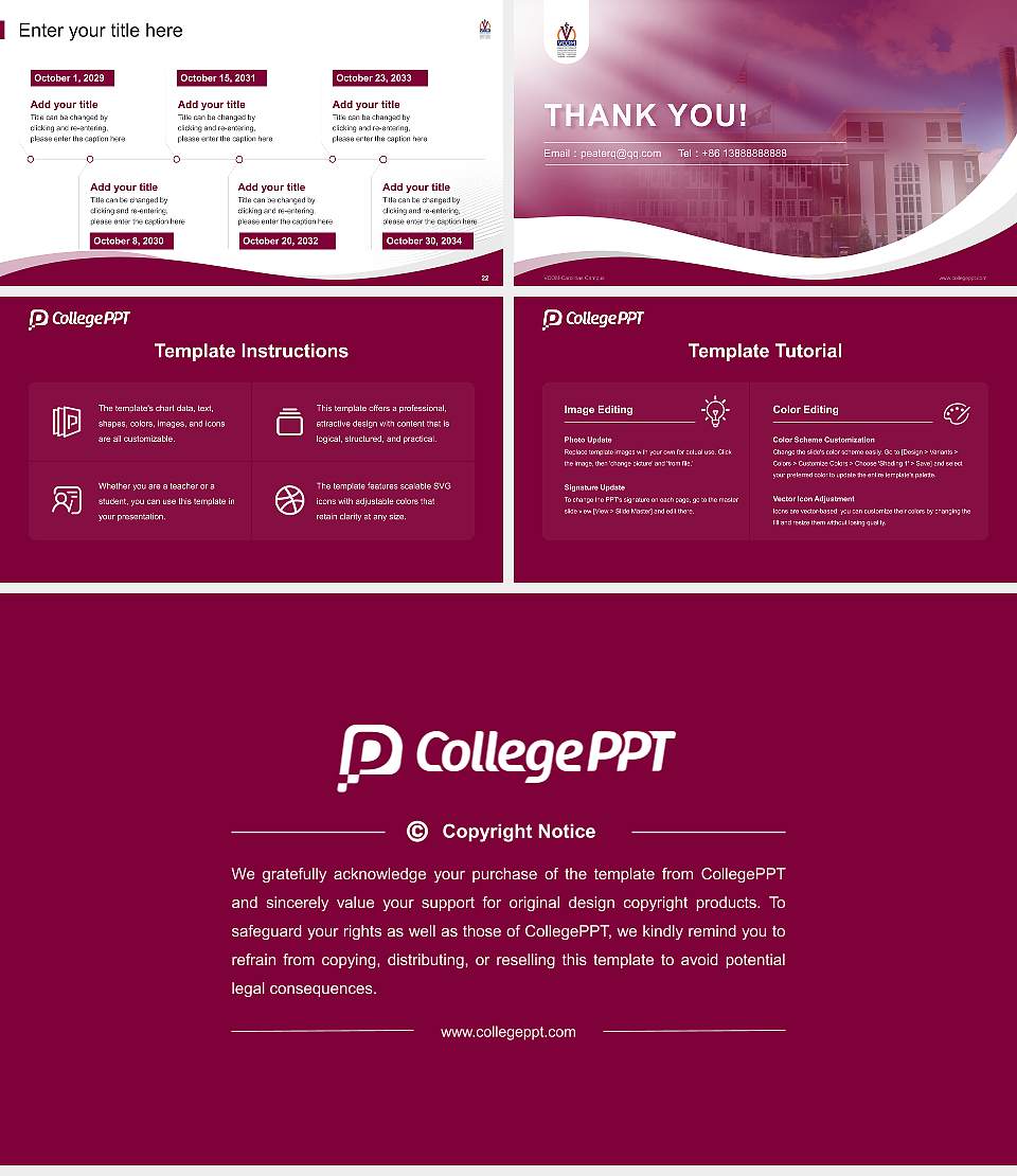 VCOM-Carolinas Campus Lecture Sharing and Networking Event PPT Template16:9 ratio PPT effect preview image4