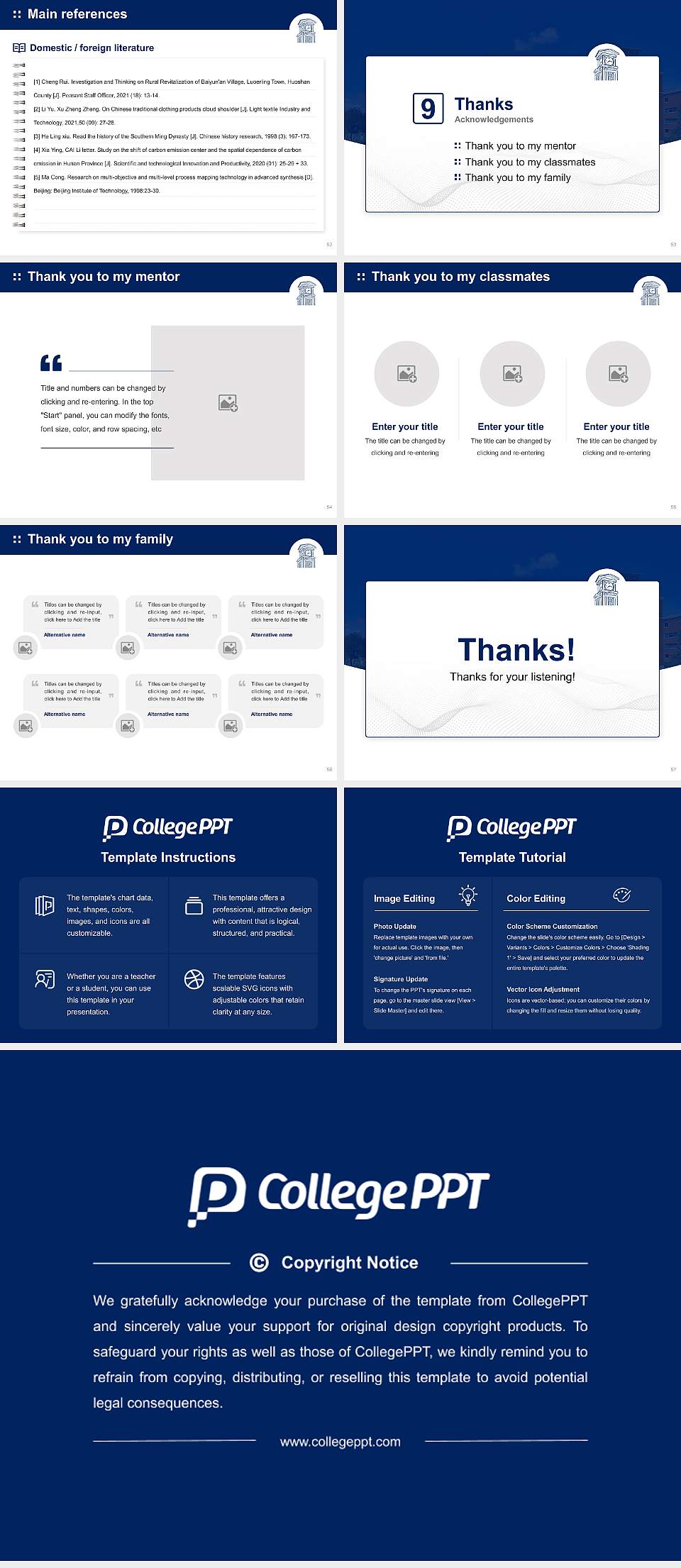 Eastern Connecticut State University Graduation Thesis Defense PPT Template4:3 ratio PPT effect preview image7
