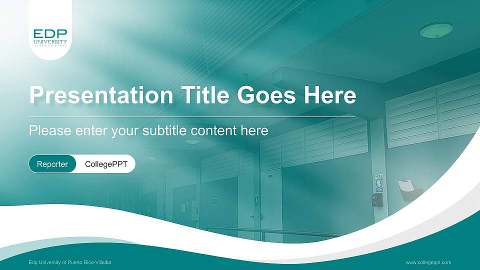 Edp University of Puerto Rico-Villalba Lecture Sharing and Networking Event PPT Template16:9 ratio PPT effect preview image