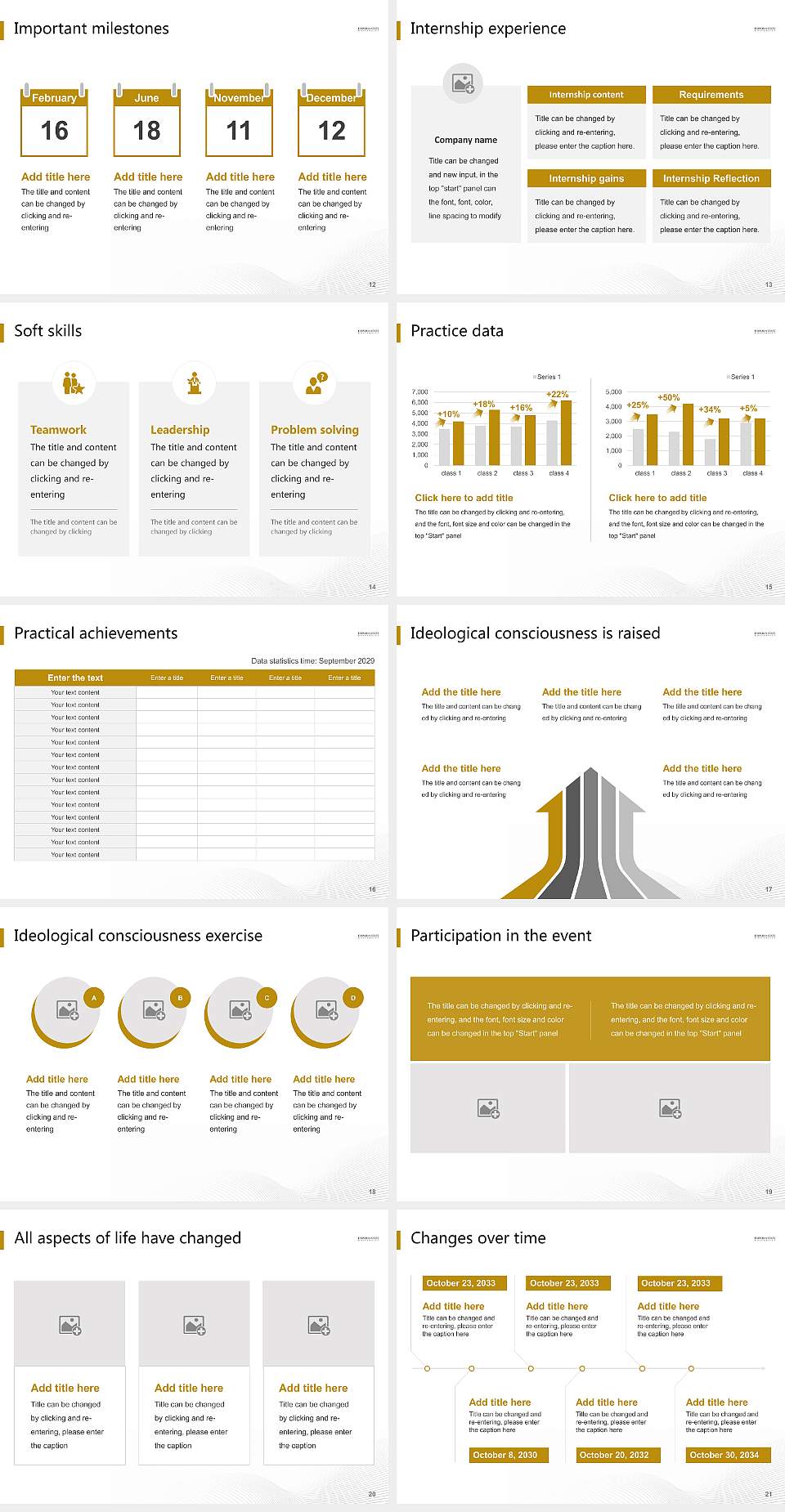Emporia State University National Scholarship Defense PPT Template4:3 ratio PPT effect preview image3