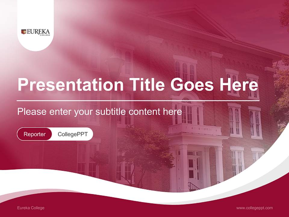 Eureka College Lecture Sharing and Networking Event PPT Template4:3 ratio PPT effect preview image4