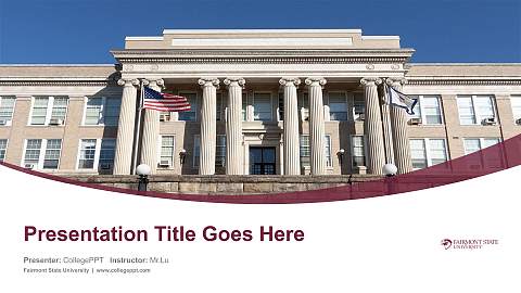 Fairmont State University Course/Courseware Creation PPT Template