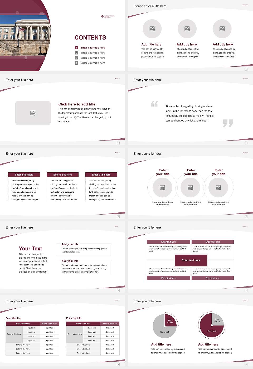 Fairmont State University Course/Courseware Creation PPT Template16:9 ratio PPT effect preview image2