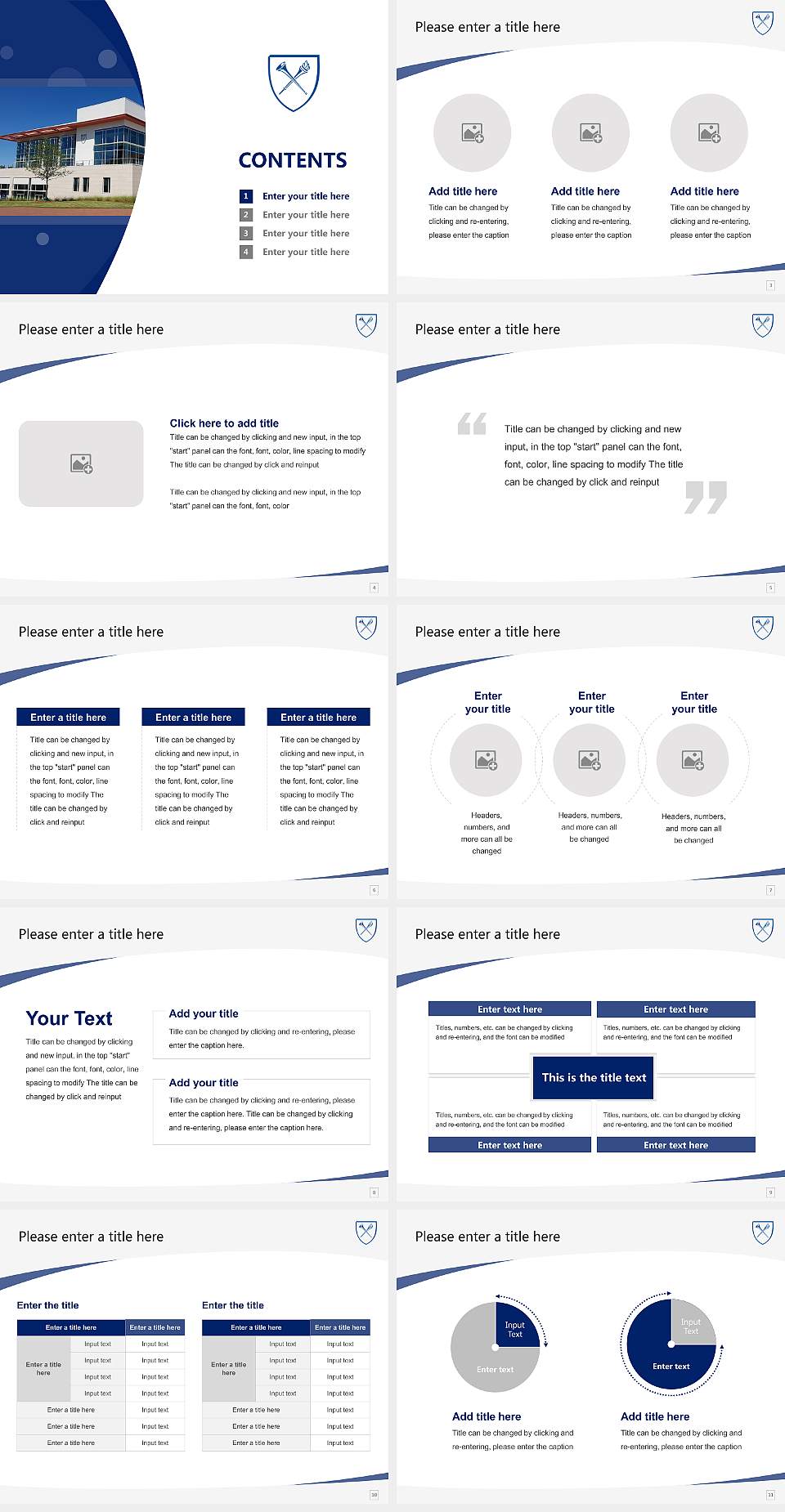 Emory University Course/Courseware Creation PPT Template4:3 ratio PPT effect preview image2