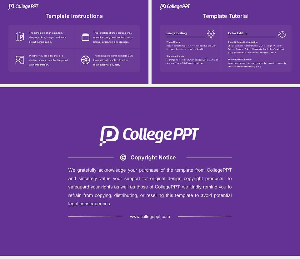 Emerson College Academic Presentation/Research Findings Report PPT Template16:9 ratio PPT effect preview image5