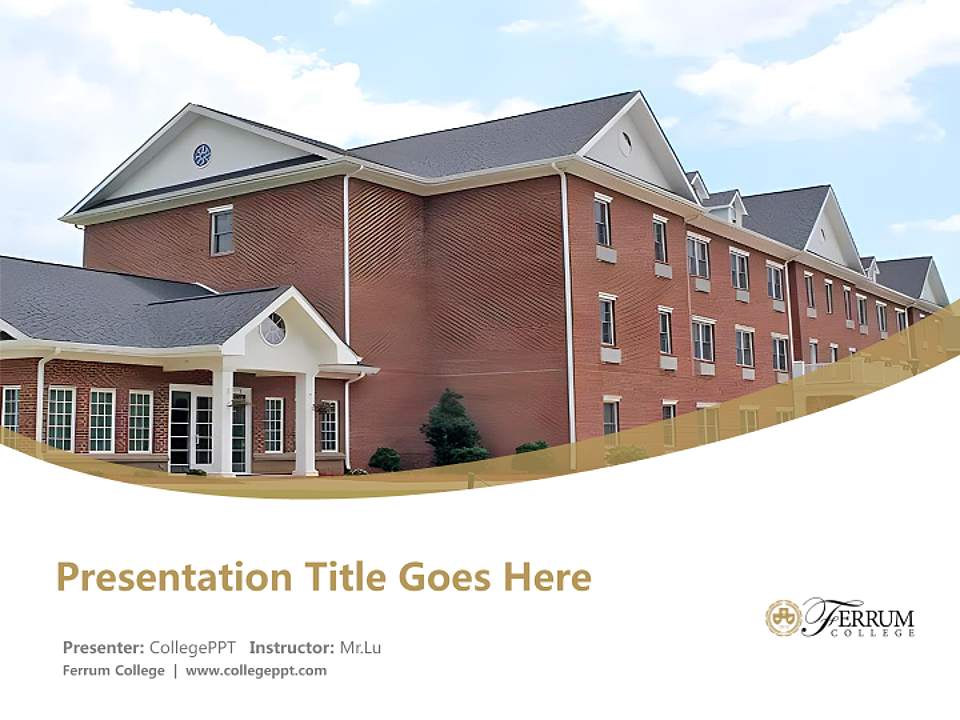 Ferrum College Course/Courseware Creation PPT Template4:3 ratio PPT effect preview image5