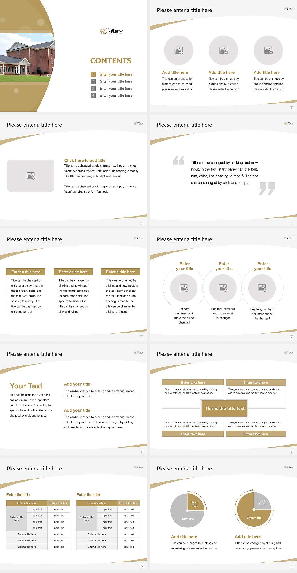 Ferrum College Course/Courseware Creation PPT Template4:3 ratio PPT effect preview image2