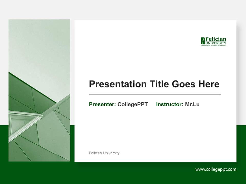 Felician University General Purpose PPT Template4:3 ratio PPT effect preview image6