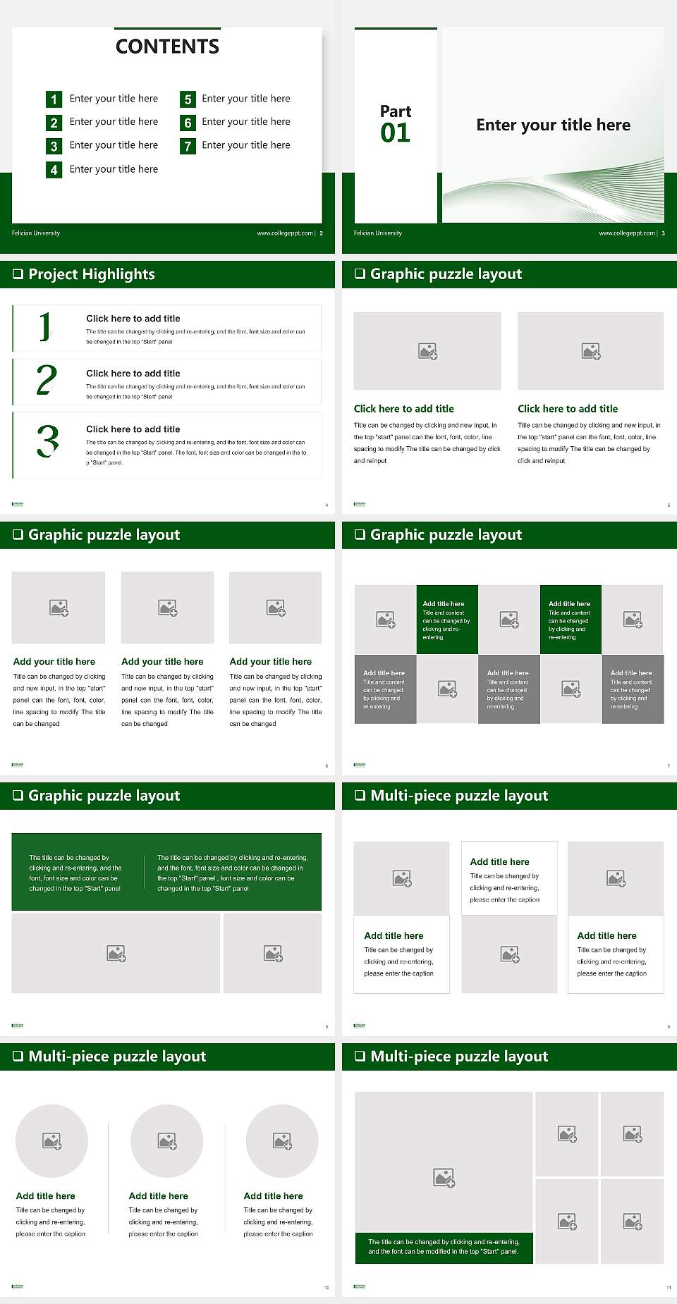Felician University General Purpose PPT Template4:3 ratio PPT effect preview image2