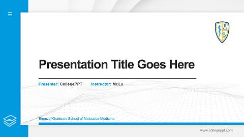 Elmezzi Graduate School of Molecular Medicine Thesis Proposal/Graduation Defense PPT Template