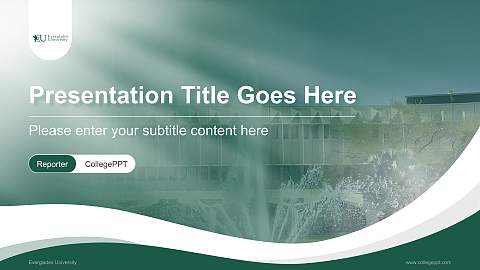 Everglades University Lecture Sharing and Networking Event PPT Template