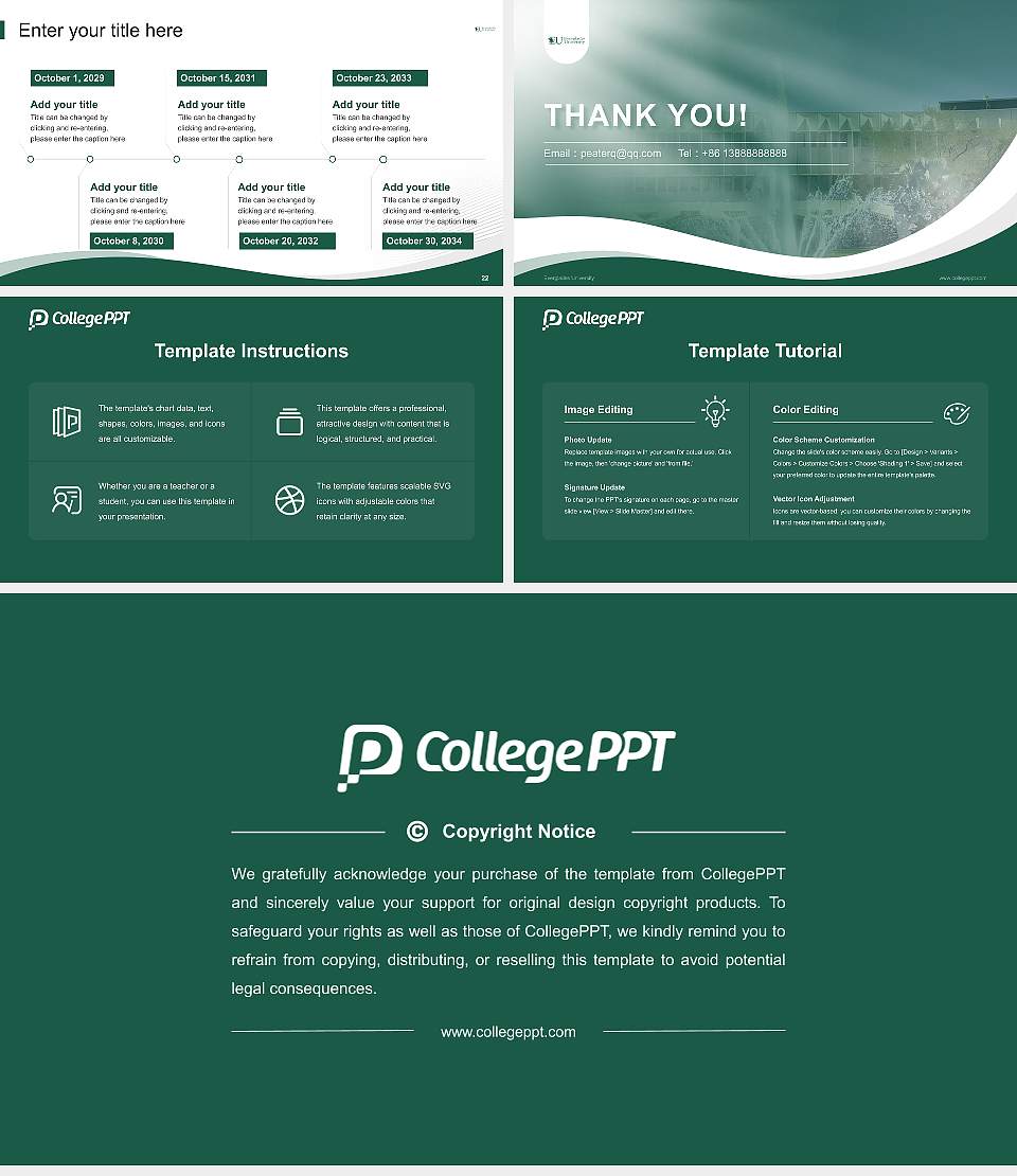 Everglades University Lecture Sharing and Networking Event PPT Template16:9 ratio PPT effect preview image4