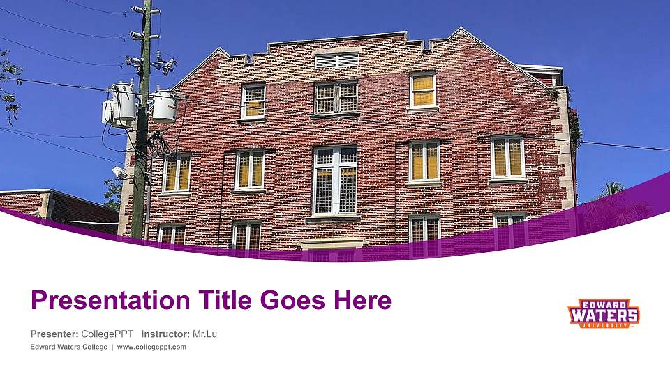 Edward Waters College Course/Courseware Creation PPT Template16:9 ratio PPT effect preview image