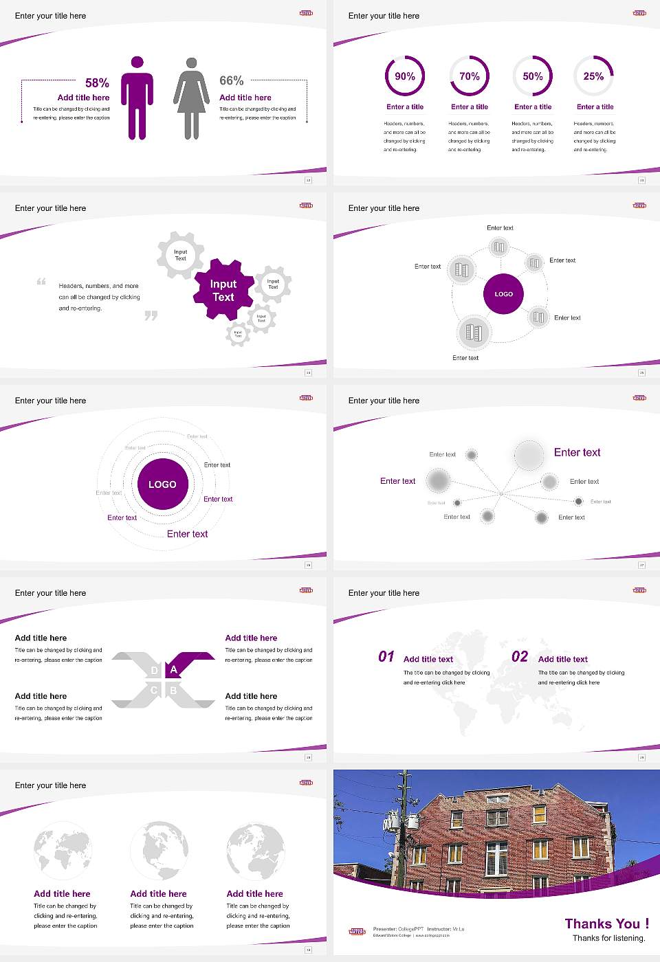 Edward Waters College Course/Courseware Creation PPT Template16:9 ratio PPT effect preview image4