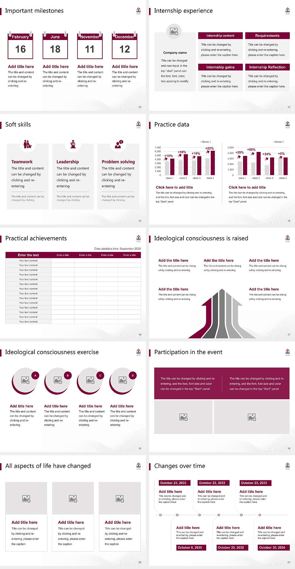 VCOM-Louisiana Campus National Scholarship Defense PPT Template4:3 ratio PPT effect preview image3