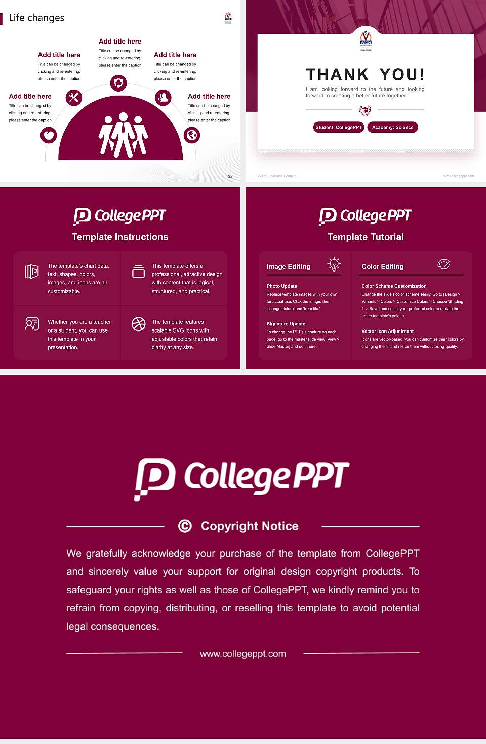 VCOM-Louisiana Campus National Scholarship Defense PPT Template4:3 ratio PPT effect preview image4