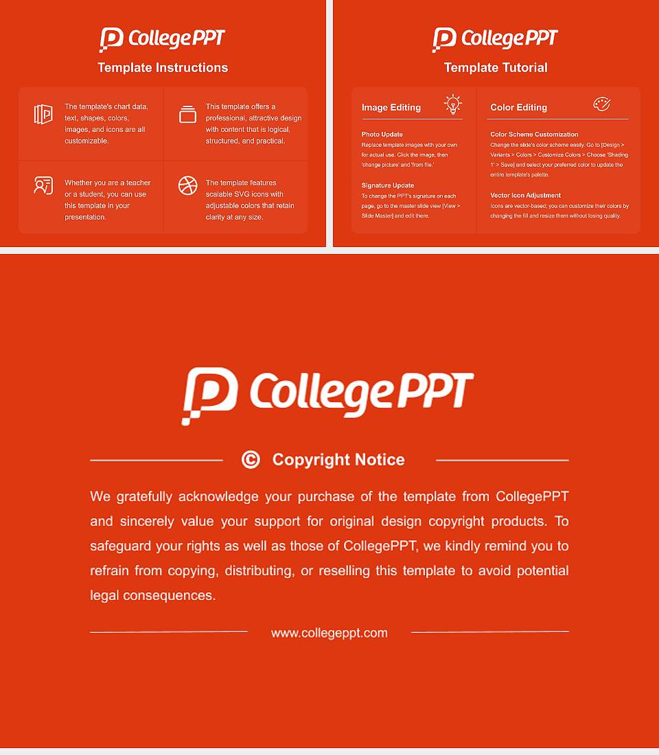 East Central University Course/Courseware Creation PPT Template4:3 ratio PPT effect preview image5