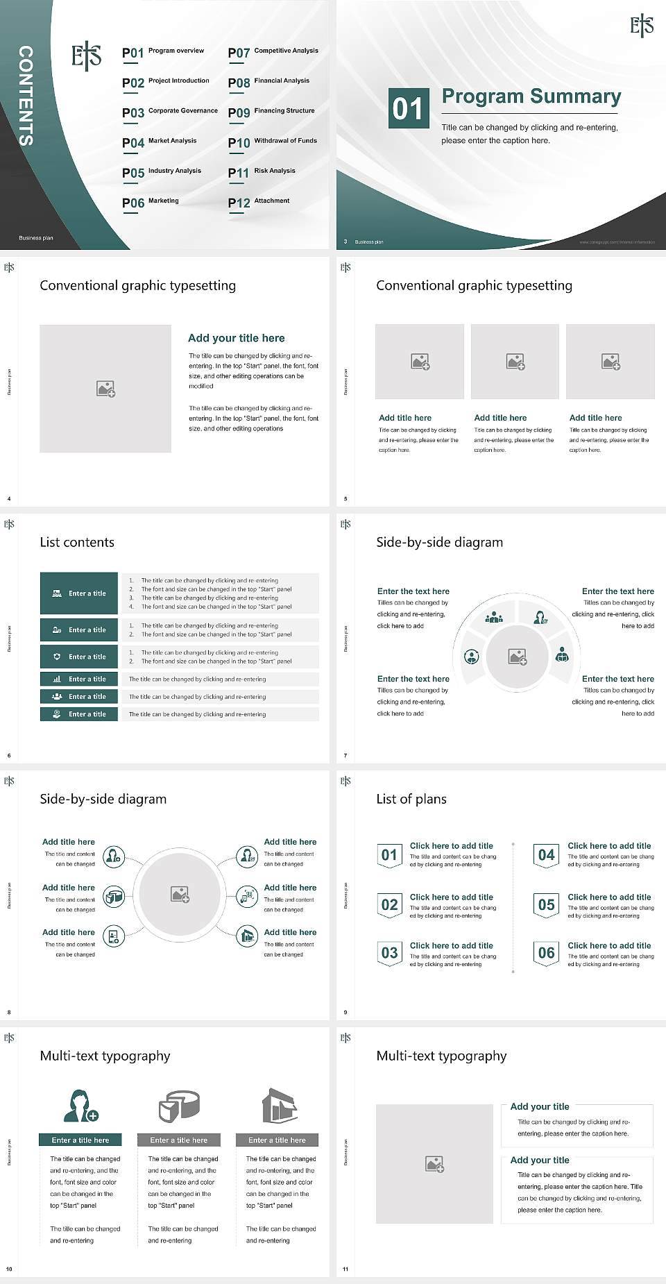 Ecumenical Theological Seminary Competition/Entrepreneurship Contest PPT Template4:3 ratio PPT effect preview image2