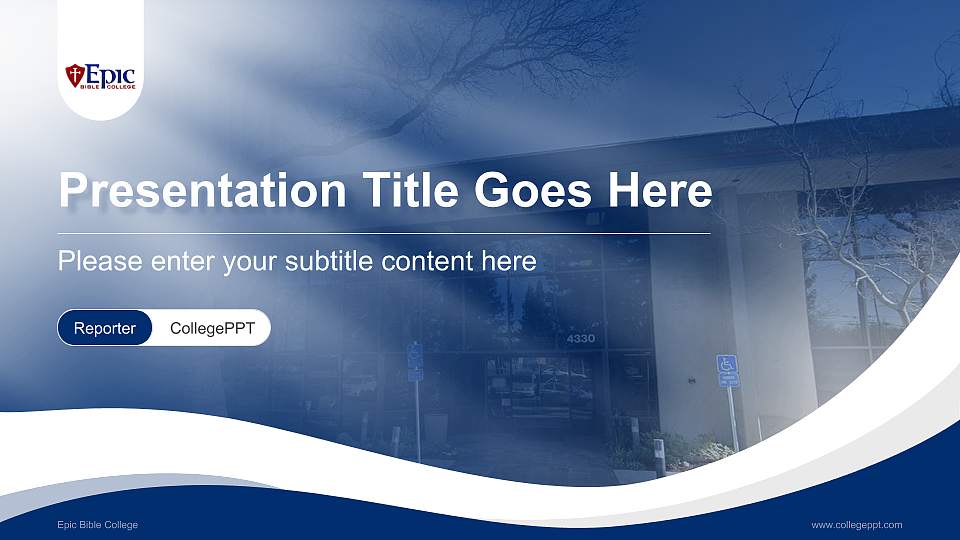 Epic Bible College Lecture Sharing and Networking Event PPT Template16:9 ratio PPT effect preview image1