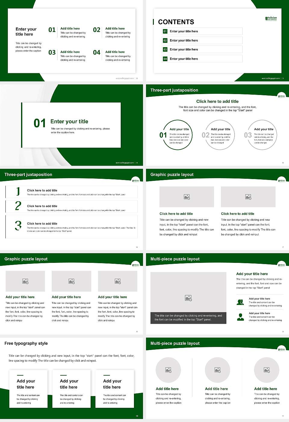 Felician University Academic Presentation/Research Findings Report PPT Template16:9 ratio PPT effect preview image2