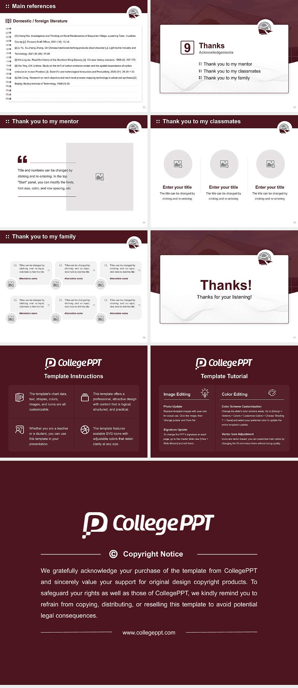 Faith Baptist Bible College and Theological Seminary Graduation Thesis Defense PPT Template4:3 ratio PPT effect preview image7