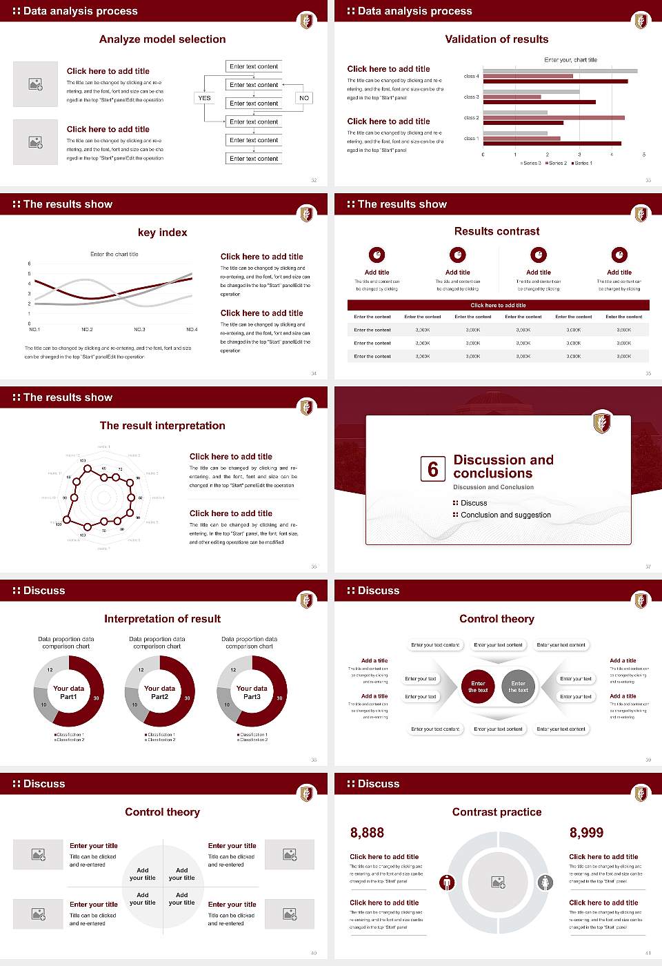 Elon University Graduation Thesis Defense PPT Template16:9 ratio PPT effect preview image5