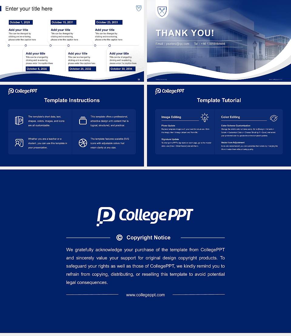 Emory University Lecture Sharing and Networking Event PPT Template16:9 ratio PPT effect preview image4