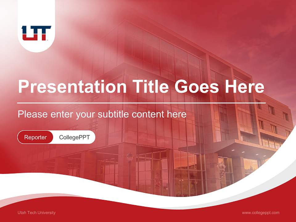 Utah Tech University Lecture Sharing and Networking Event PPT Template4:3 ratio PPT effect preview image4