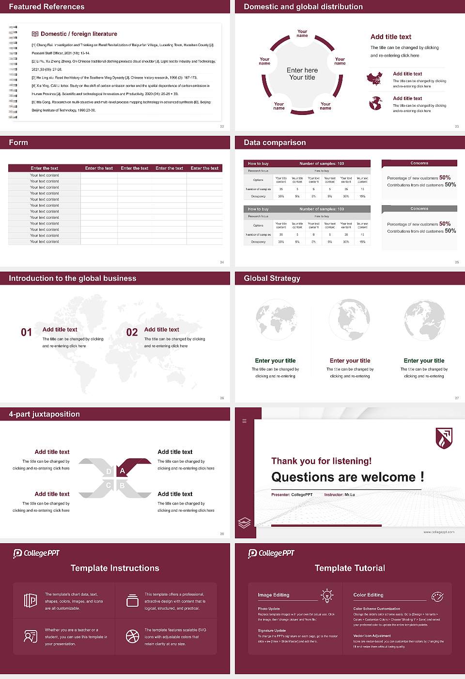 Evangel University Thesis Proposal/Graduation Defense PPT Template16:9 ratio PPT effect preview image4