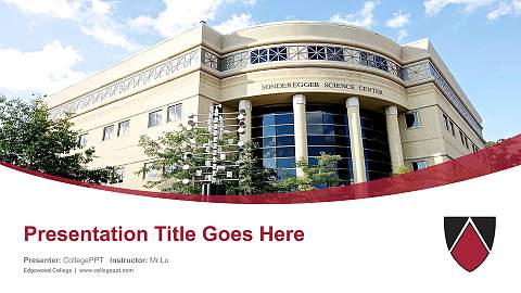 Edgewood College Course/Courseware Creation PPT Template
