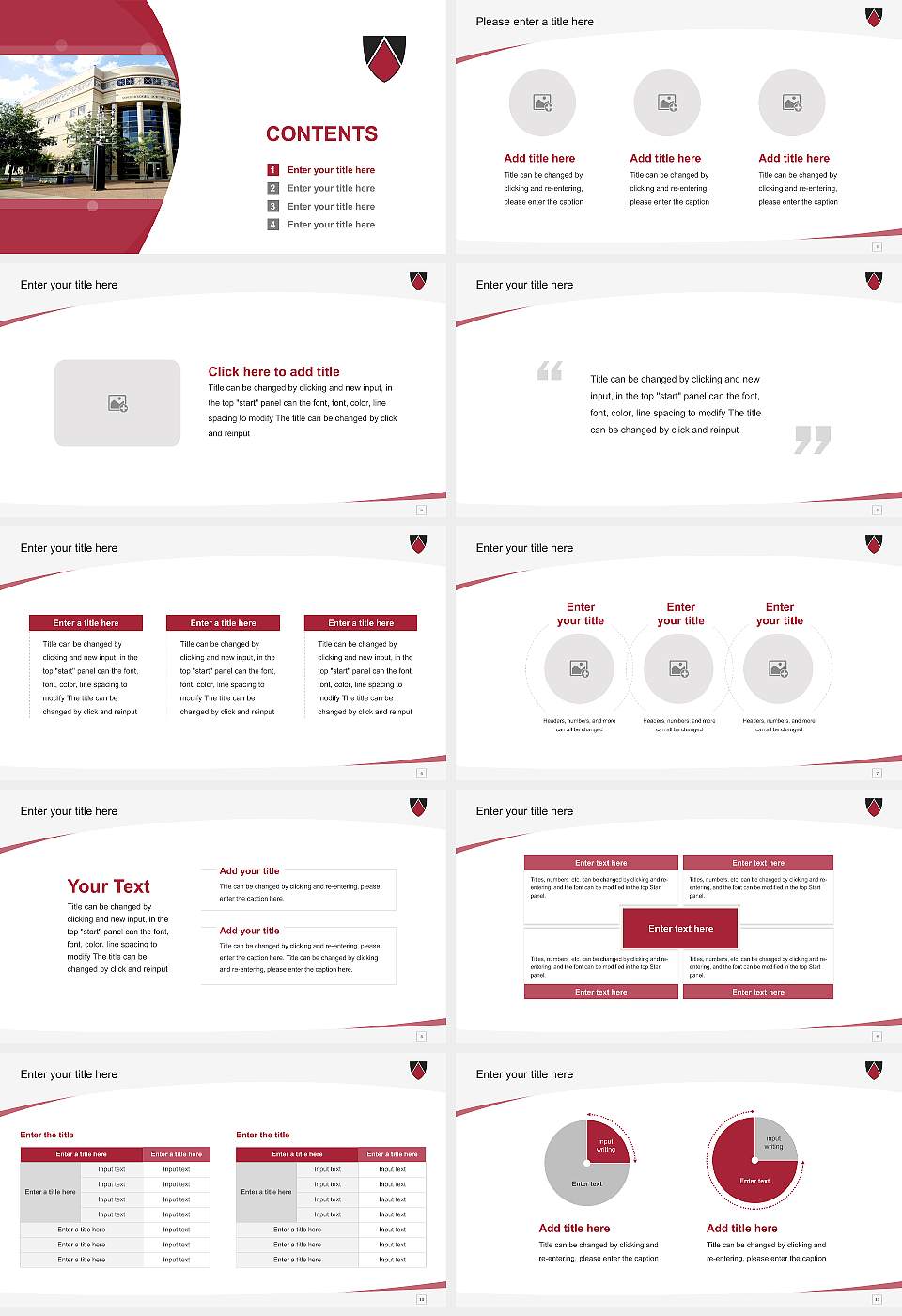 Edgewood College Course/Courseware Creation PPT Template16:9 ratio PPT effect preview image2
