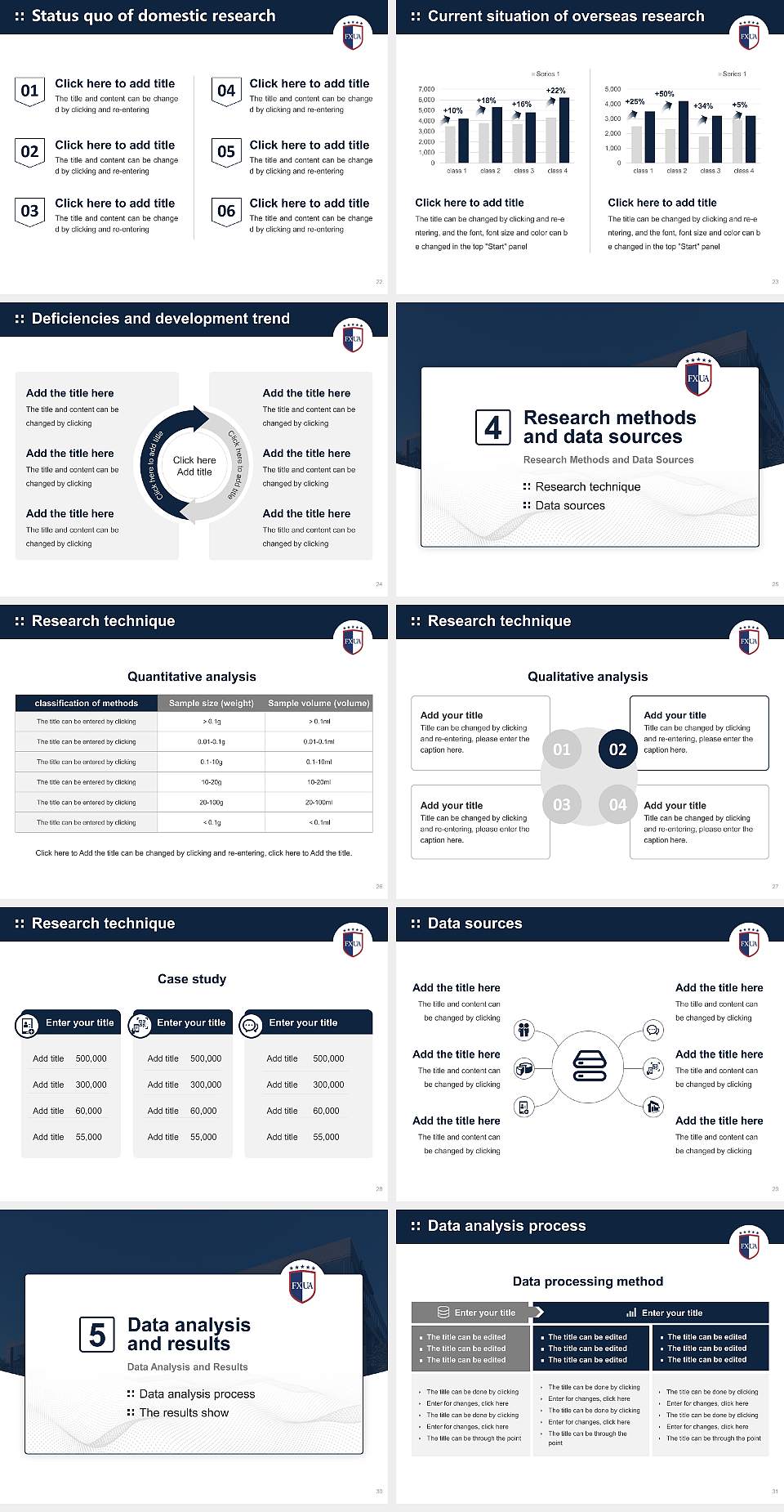 Fairfax University of America Graduation Thesis Defense PPT Template4:3 ratio PPT effect preview image4